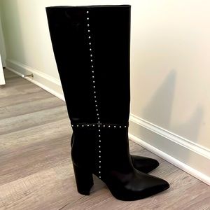 Paige Leather Studded Boots size 9.5